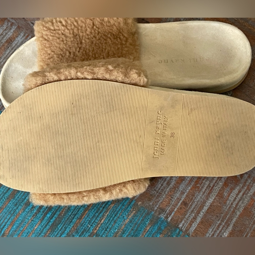 Jenni Kayne Shearling Slide Sandals Size EU 38 - Picture 4 of 4